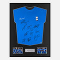 Framed Squad Signed Birmingham City Shirt 2023-24 Blue [Classic]