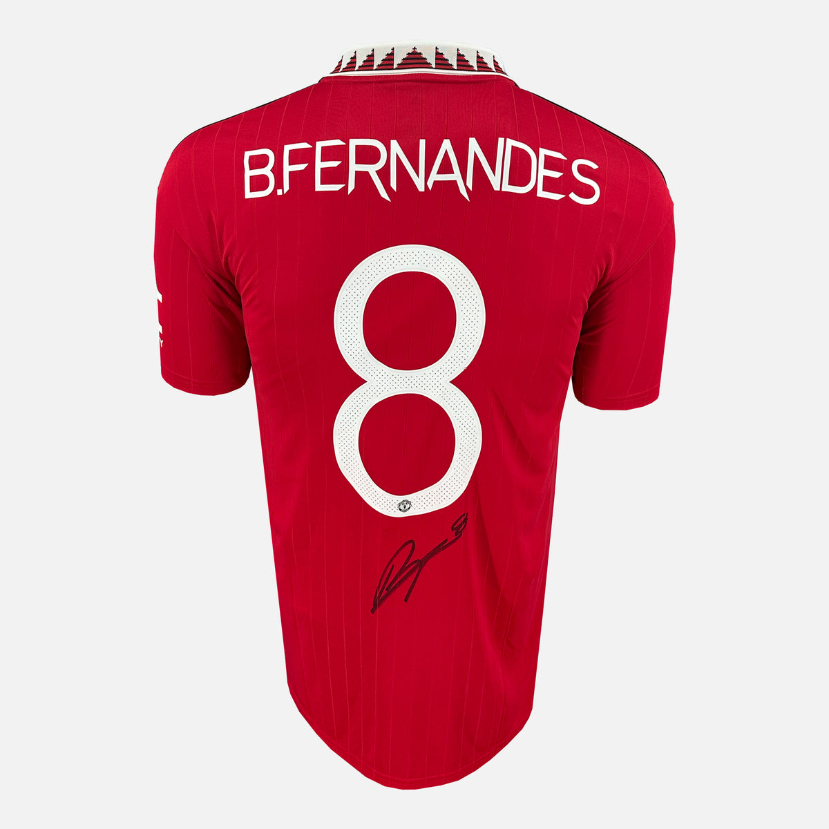 Bruno Fernandes Signed Manchester United Shirt 2022-23 Home [8] — Manchester United signed shirt from the 2022 to 2023 season | The Vault