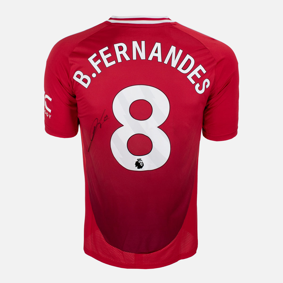 Bruno Fernandes Signed Manchester United Shirt 2024-25 Home [8] — Official Manchester United shirt signed by Bruno Fernandes | The Vault