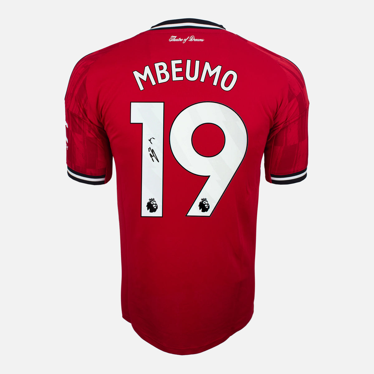 Bryan Mbeumo Signed Manchester United Shirt 2024-25 Home [19] — Manchester United signed shirt from the 2025 to 2026 season | The Vault