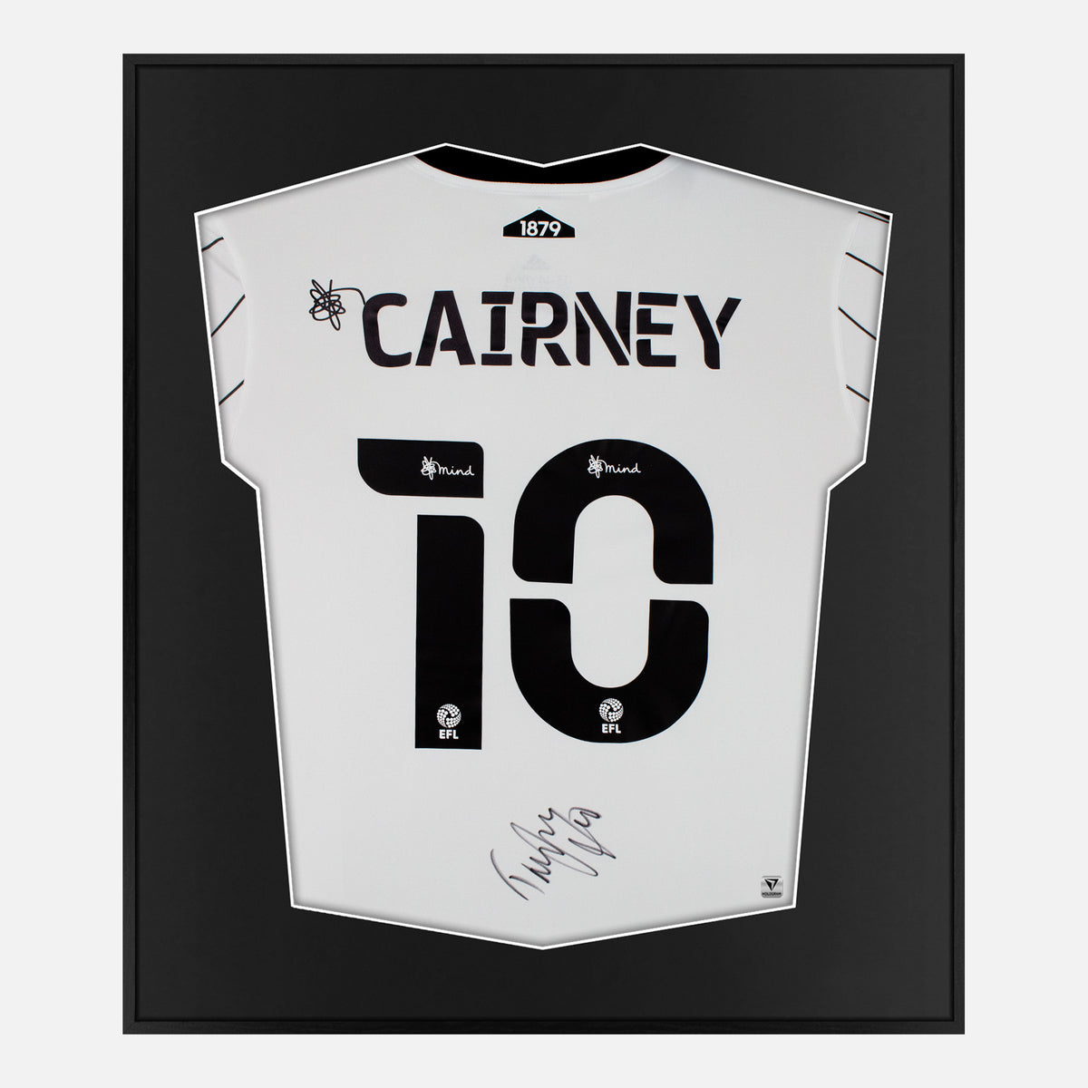 Framed Cairney Signed Fulham Shirt, Championship winners [Lite] — Authentic signature with NFC and COA | The Vault