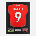 Framed Carlton Morris Signed Luton Town Shirt 2023-24 Home [Classic]