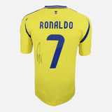 Framed Cristiano Ronaldo Signed Shirt, Al-Nassr Home [Lite]