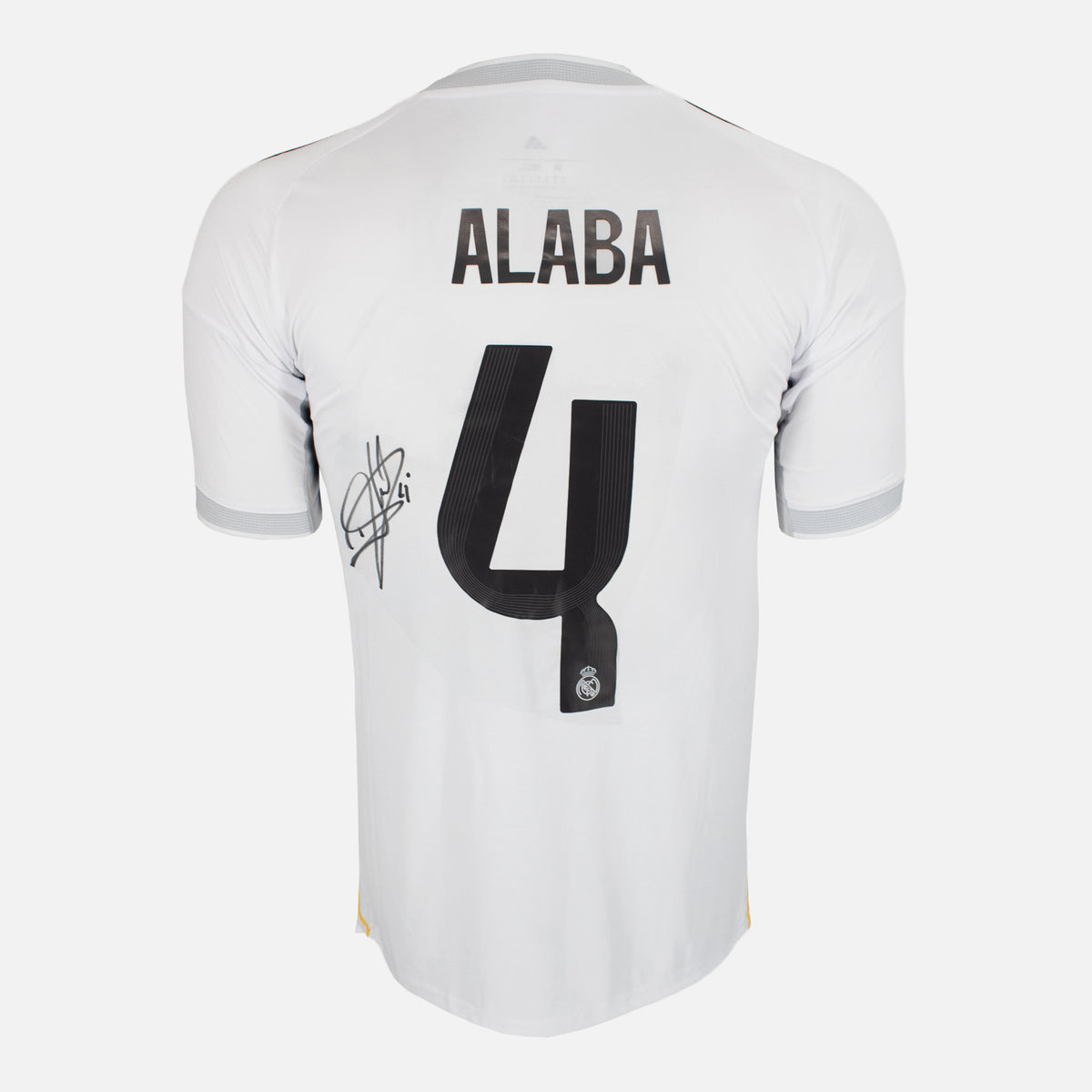 David Alaba Signed Real Madrid Shirt 2025-26 Home [4] — Real Madrid signed shirt from the 2025 to 2026 season | The Vault