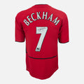 David Beckham Signed Manchester United Shirt 2002-04 Home [7]