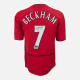 David Beckham Signed Manchester United Shirt 2002-04 Home [7]