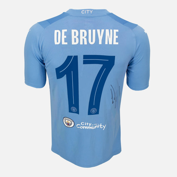 Kevin De Bruyne Signed Manchester City Shirt Home [17]