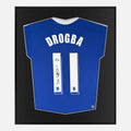 Framed Didier Drogba Signed Shirt, Chelsea Champions League Final [Lite]