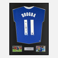 Framed Didier Drogba Signed Chelsea Shirt 2012 CL Final [Classic]