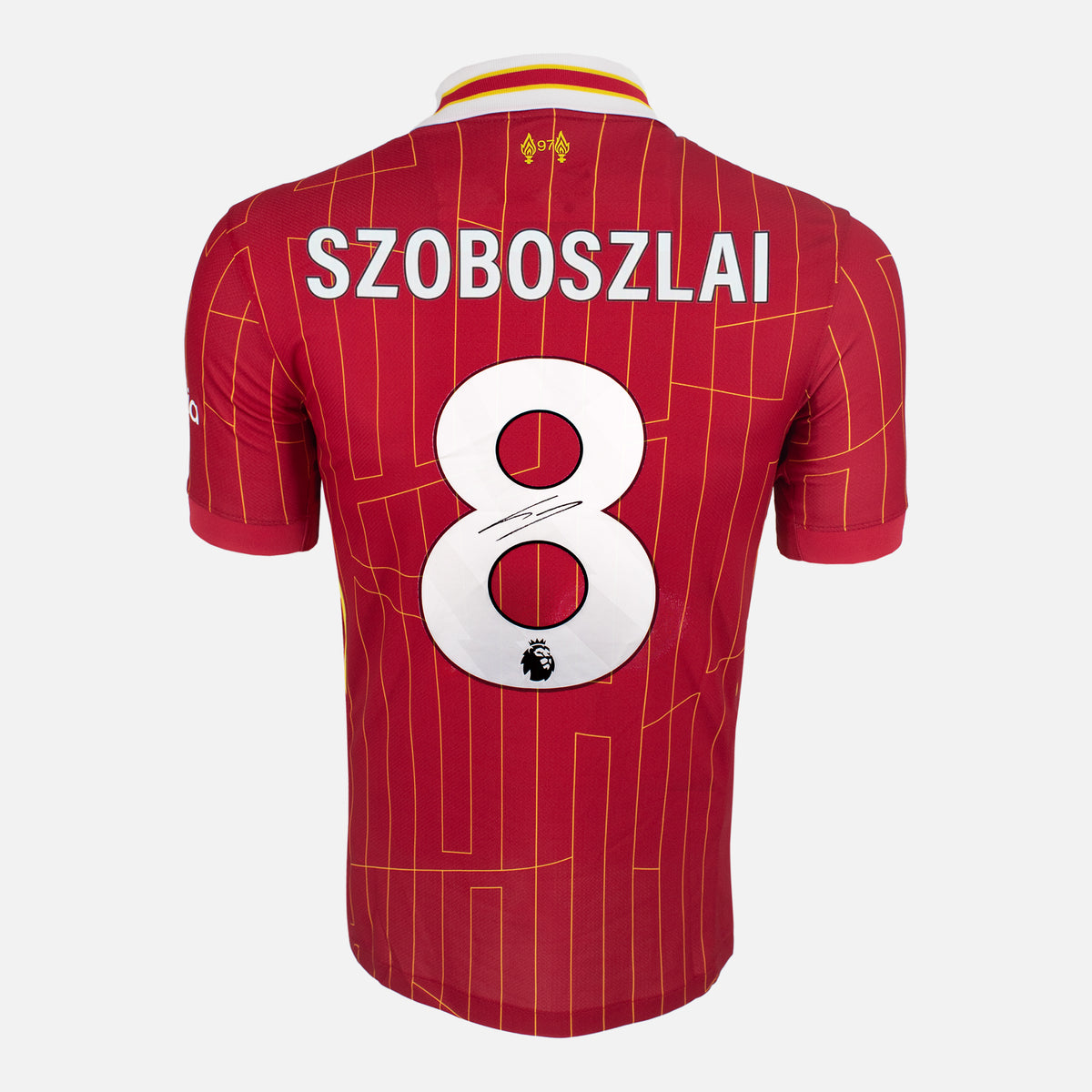 Dominik Szoboszlai Signed Liverpool Shirt 2024-25 Home [8] — Liverpool signed shirt from the 2024 to 2025 season | The Vault