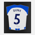 Framed Lewis Dunk Signed Shirt, Brighton & Hove Albion [Lite]