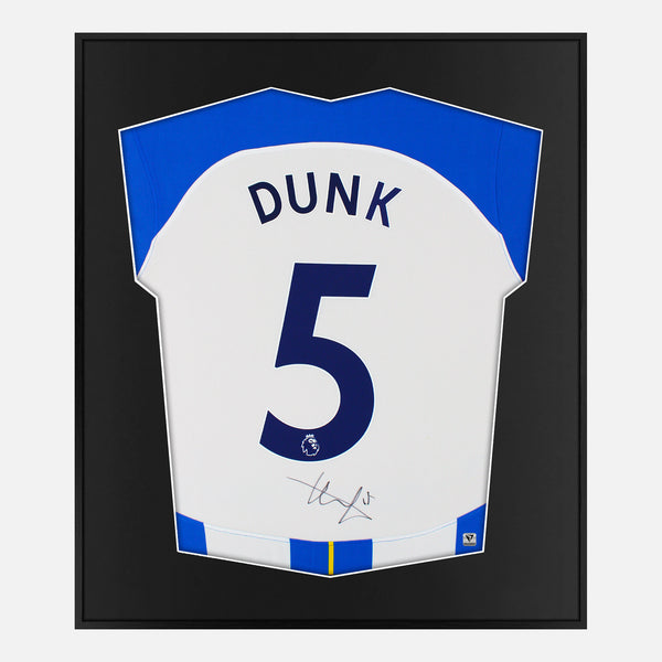 Framed Lewis Dunk Signed Brighton Shirt Home 2022-23 [Mini]