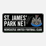 Eddie Howe Signed Stadium Sign Newcastle United