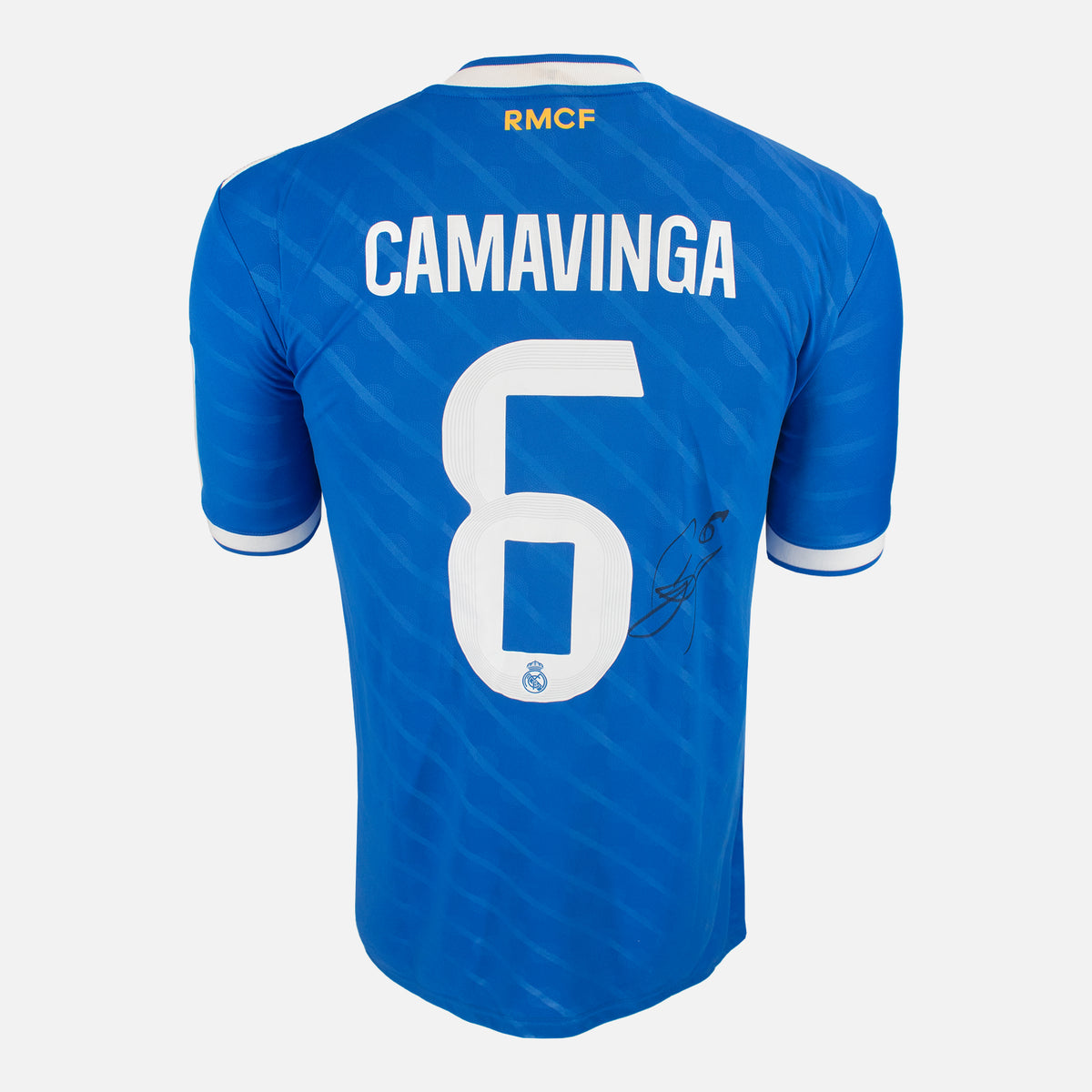 Eduardo Camavinga Signed Real Madrid Shirt 2025-26 Third Away [6] — Real Madrid signed shirt from the 2025 to 2026 season | The Vault