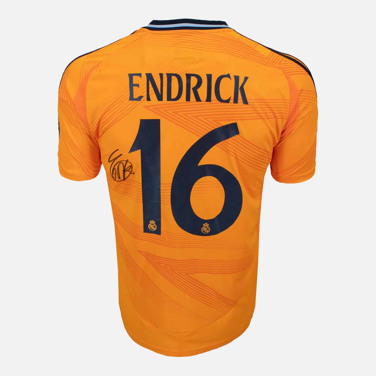 Endrick Signed Real Madrid Shirt 2024-25 Away [16] — Real Madrid signed shirt from the 2024 to 2025 season | The Vault