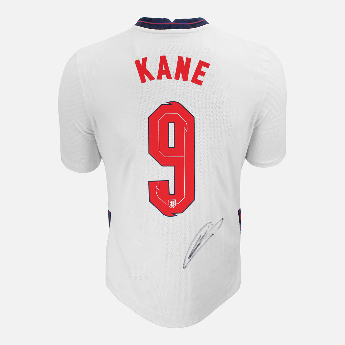 Harry Kane Signed England Authentic Shirt Home 2020-21 [Front] — Official England shirt signed by Harry Kane | The Vault