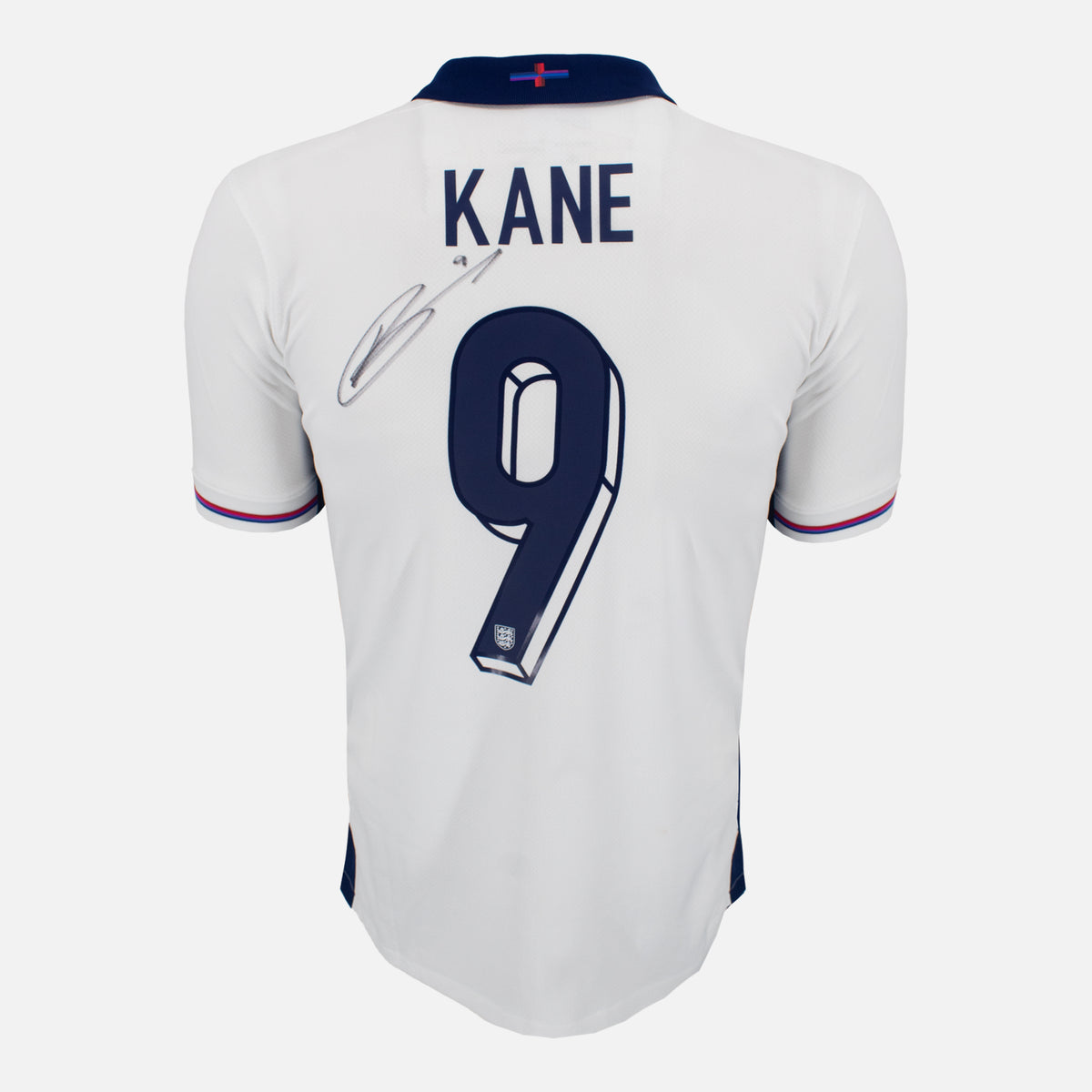 Harry Kane Signed England Shirt Home 2022 World Cup [Front] — England signed shirt from the 2022 to 2023 season | The Vault