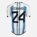 Enzo Fernandez Signed Argentina Shirt 2022 World Cup Qatar [24]