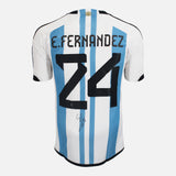 Enzo Fernandez Signed Argentina Shirt 2022 World Cup Qatar [24]