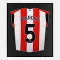 Framed Ethan Pinnock Signed Shirt, Brentford FC Home [Lite]
