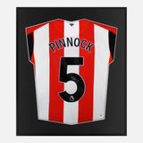 Framed Ethan Pinnock Signed Shirt, Brentford FC Home [Mini]