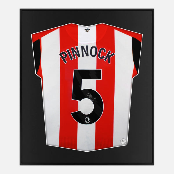 Framed Ethan Pinnock Signed Brentford Shirt 2023-15 Home [Mini]