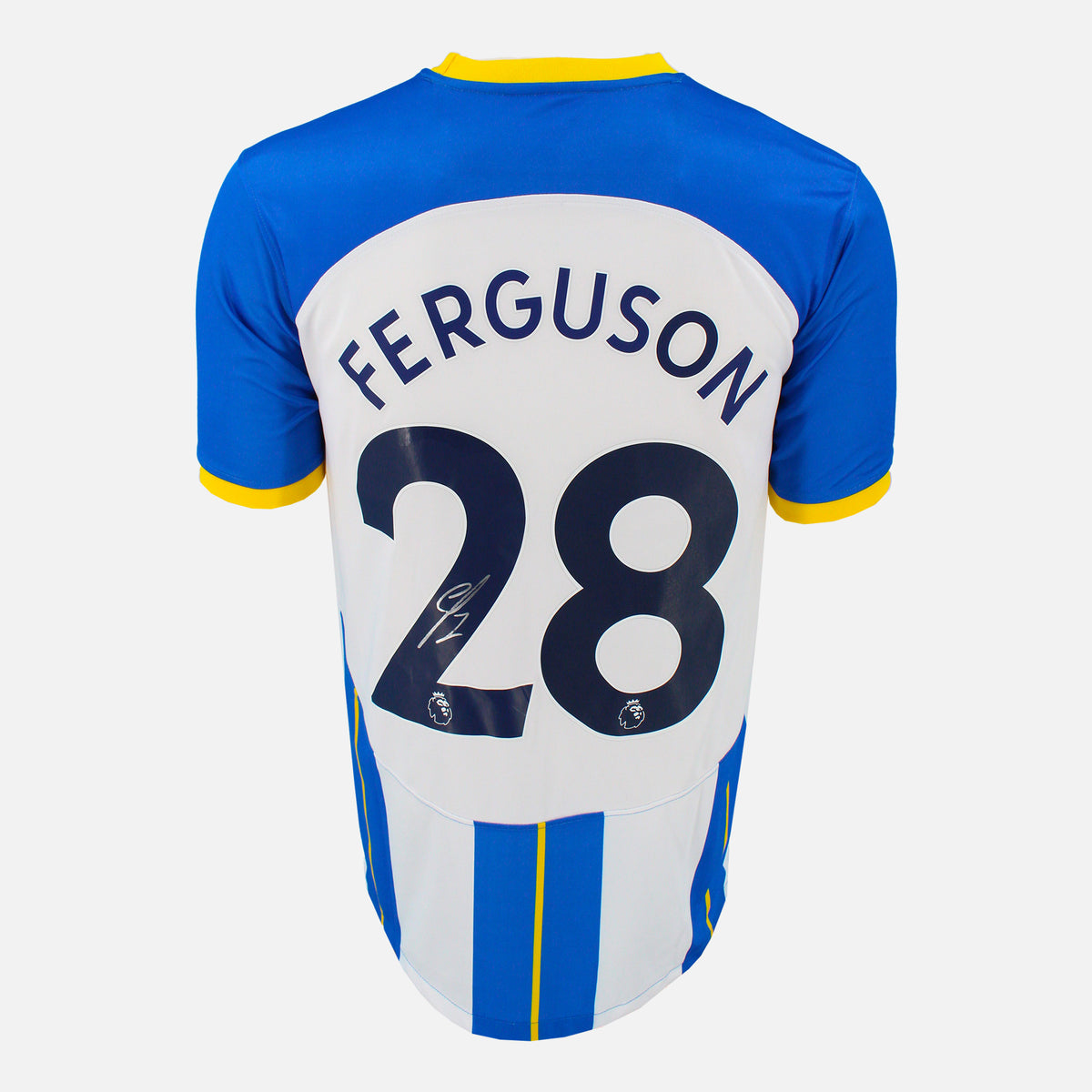 Evan Ferguson Signed Brighton & Hove Albion Shirt Home 2022-23 [28] — Brighton & Hove Albion signed shirt from the 2022 to 2023 season | The Vault