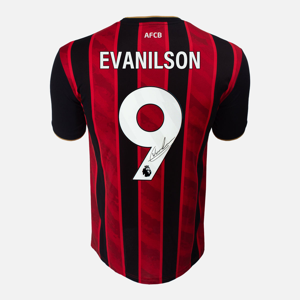 Evanilson Signed Bournemouth Shirt 2025-26 Home [9] — Official Bournemouth shirt signed by Evanilson | The Vault