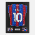 Framed Eberechi Eze Signed Crystal Palace Shirt 2024-25 Home [Classic]