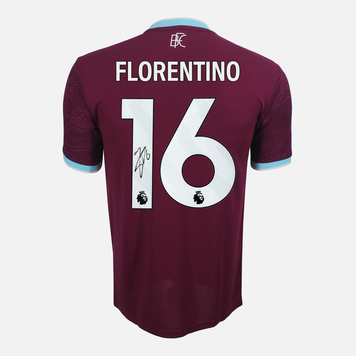 Florentino Luis Signed Burnley Shirt 2025-26 Home [16] — Burnley signed shirt from the 2025 to 2026 season | The Vault