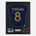 Framed Aurélien Tchouaméni Signed France Shirt 2022 World Cup [Classic]