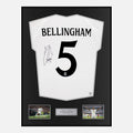 Framed Jude Bellingham Signed Real Madrid Shirt 2024-25 Home [Classic]