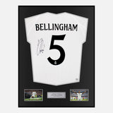 Framed Jude Bellingham Signed Real Madrid Shirt 2024-25 Home [Classic]