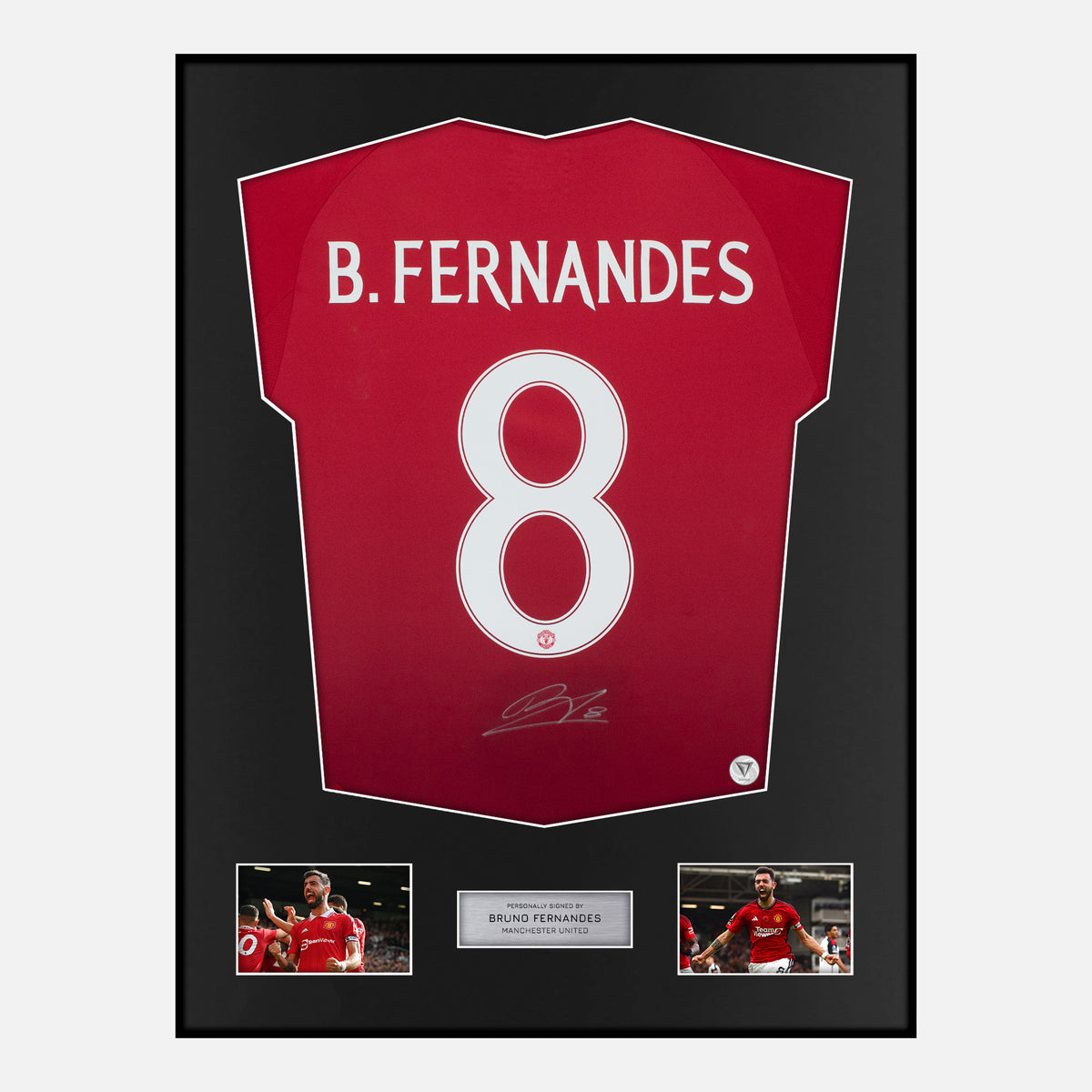 Framed Bruno Fernandes Signed Manchester United Shirt [Classic] — Verified autograph with NFC and certificate | The Vault