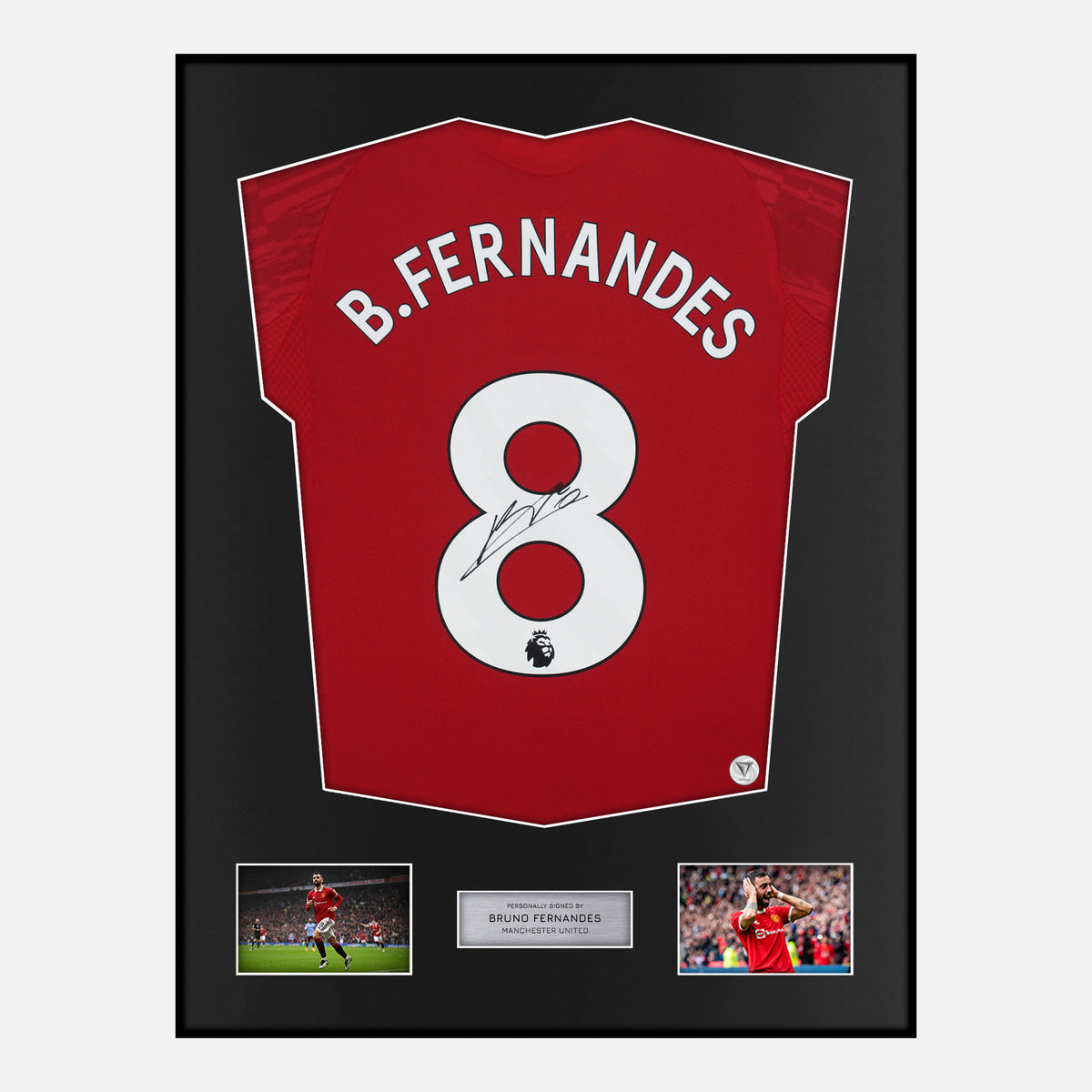 Framed Bruno Fernandes Signed Manchester United Shirt 2025-26 [Classic] — Verified autograph with NFC and certificate | The Vault