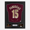 Framed Cesc Fabregas Signed Arsenal Shirt 2005-06 Home [Classic]