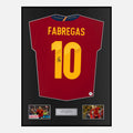 Framed Cesc Fabregas Signed Spain Shirt Home 10 [Classic]