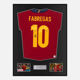 Framed Cesc Fabregas Signed Spain Shirt Home 10 [Classic]