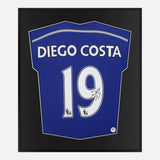 Framed Diego Costa Signed Chelsea Shirt [Lite]