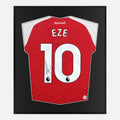 Framed Eze Signed Arsenal Shirt, Red Home 10 [Lite]