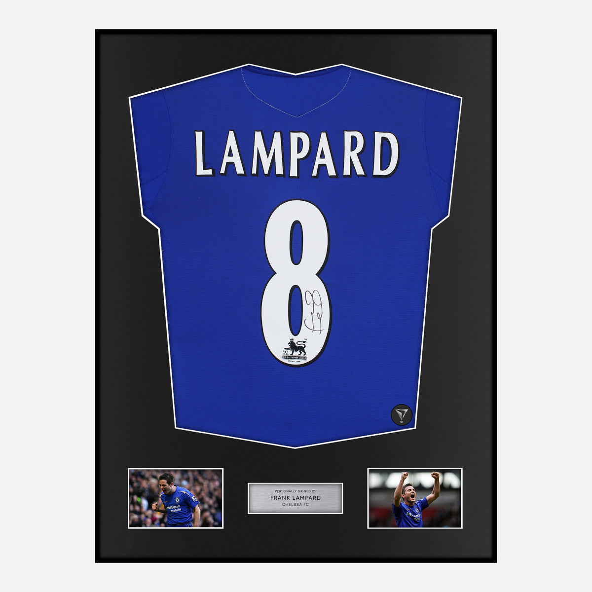 Framed Frank Lampard Signed Chelsea Shirt 2005-06 Centenary [Classic] — Classic framed Chelsea shirt signed by Frank Lampard | The Vault
