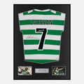 Framed Henrik Larsson Signed Celtic Shirt 2001-02 Home [Classic]