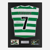 Framed Henrik Larsson Signed Celtic Shirt 2001-02 Home [Classic]
