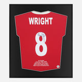 Framed Ian Wright Signed Shirt, Arsenal 8 [Lite]