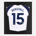 Framed Lucas Bergvall Signed Shirt, Tottenham Hotspur Home [Lite]
