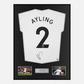 Framed Luke Ayling Signed Leeds United Shirt 2022-23 Home [Classic]