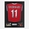 Framed Marc Overmars Signed Arsenal Shirt Home 1998-99 [Classic]