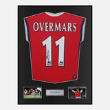 Framed Marc Overmars Signed Arsenal Shirt Home 1998-99 [Classic]