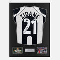 Framed Zinedine Zidane Signed Juventus Shirt Home 1997-98 [Classic]