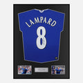 Framed Frank Lampard Signed Chelsea Shirt Home [Classic]